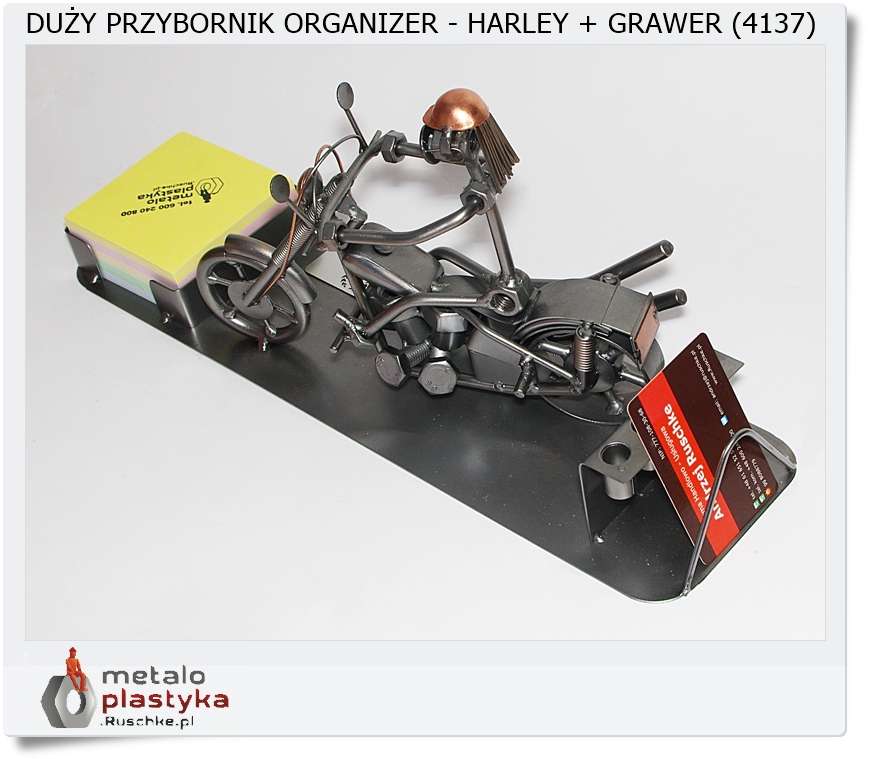 Duży Harley Organizer przybornik z grawerem