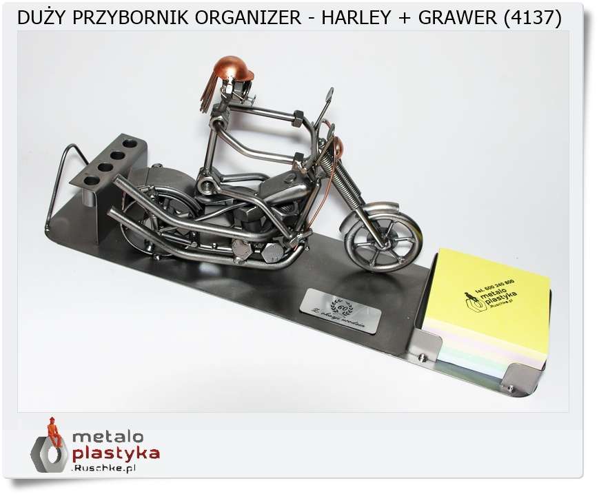 Duży Harley Organizer przybornik z grawerem