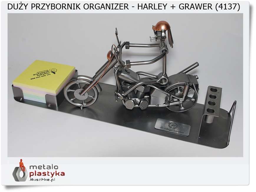 Duży Harley Organizer przybornik z grawerem
