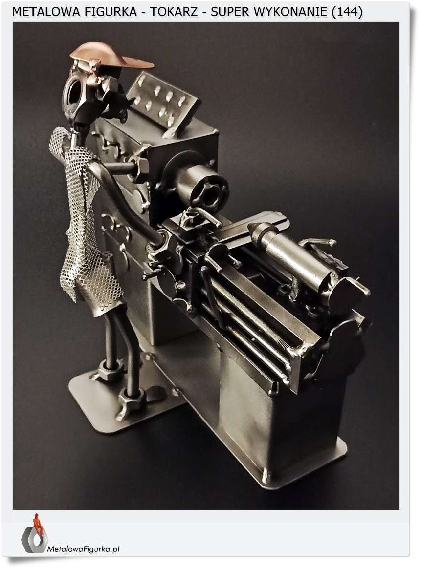 Metalowa figurka Tokarz jakość gwarantowana