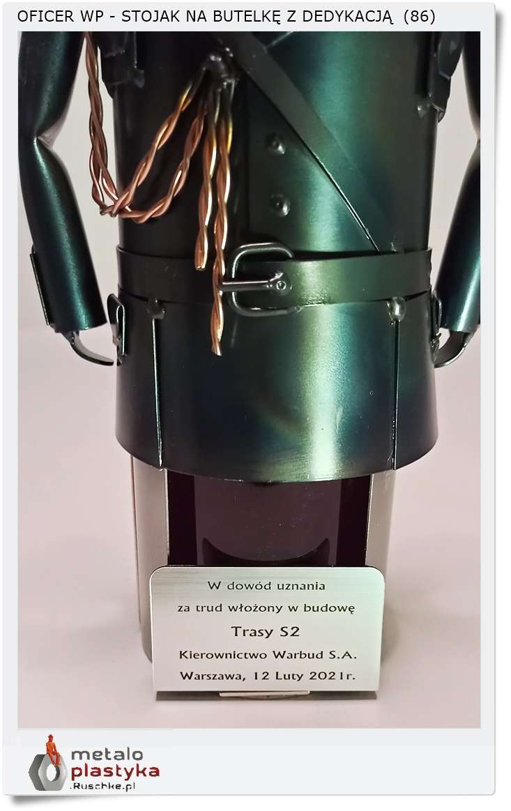 Stojak na butelkę z grawerem