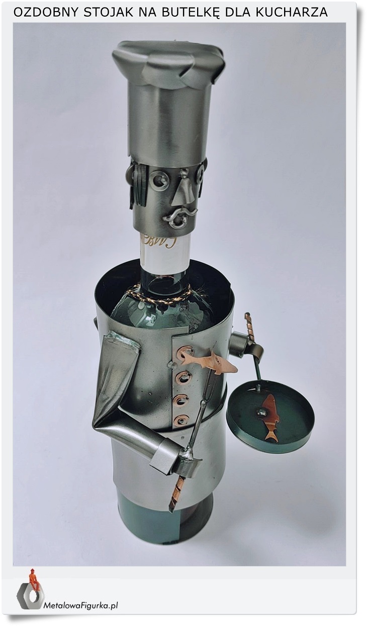 Ozdobny stojak na butelkę
