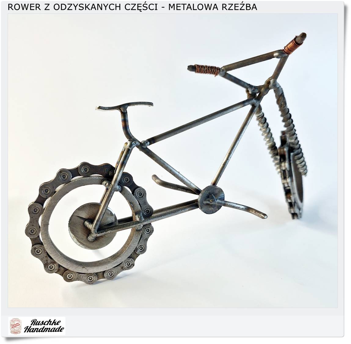 Figurka rower z części