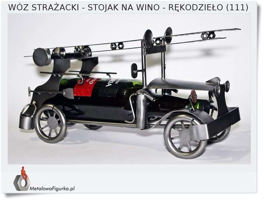 Na prezent dla strażaka Stojak na wino