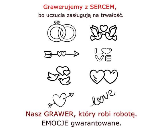 Grawerujemy z sercem prezenty na rocznicę ślubu