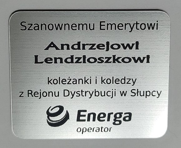 Prezent z grawerem dla elektryka