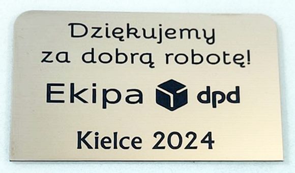 Podziękowanie dla kolegi z DPD