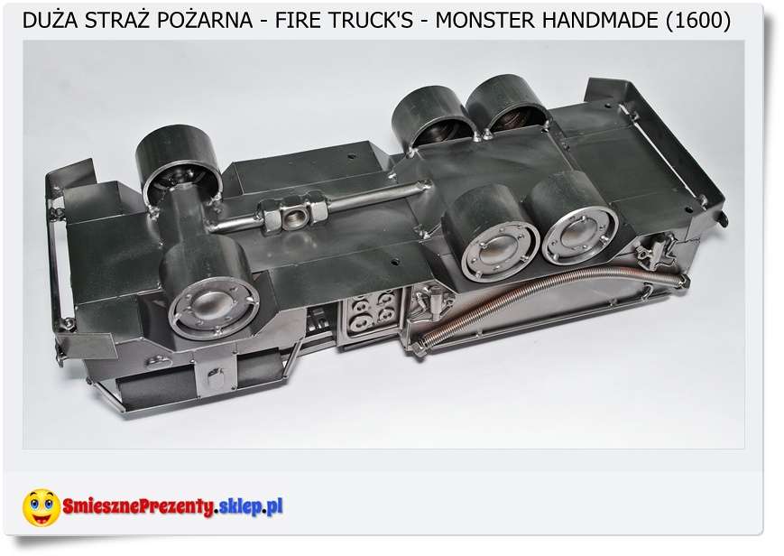 Duży metalowy model dla strażaka Fire Truck's Monster handmade