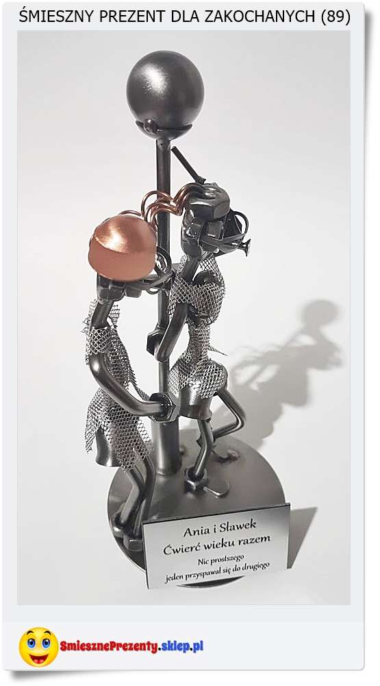 Metalowa figurka na prezent dla pary 