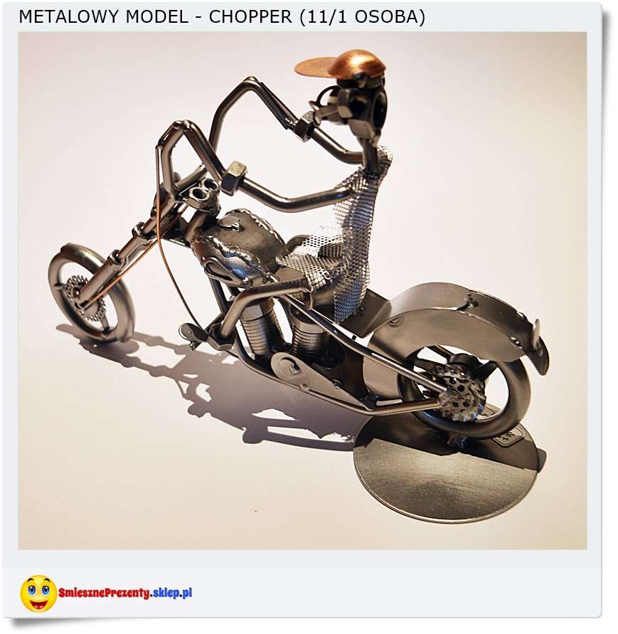 Metalowa figurka z metalu Chopper motocykl (11/1)