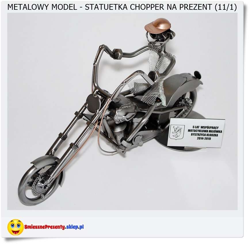 Figurka Motor Chopper z metaloplastyki