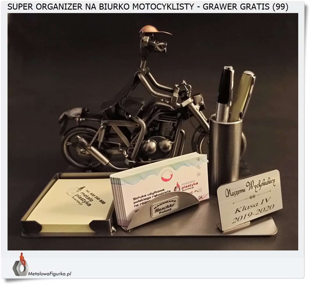 Oryginalna dekoracja na biurko motocyklisty + Grawer (99)