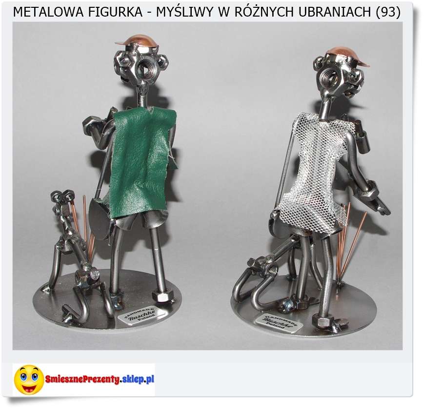Metalowa figurka na prezent