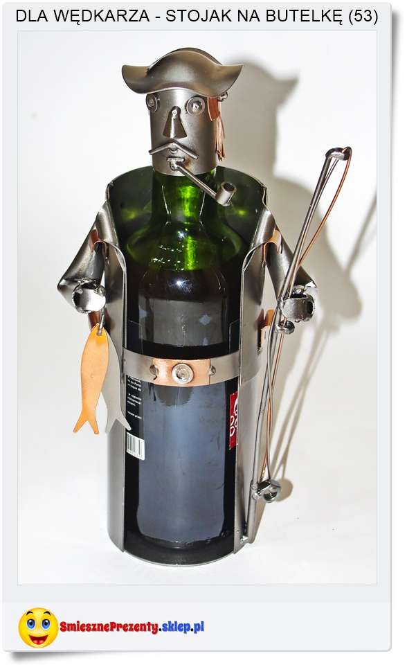 Wękarz ozdobna figurka stojak na butelkę
