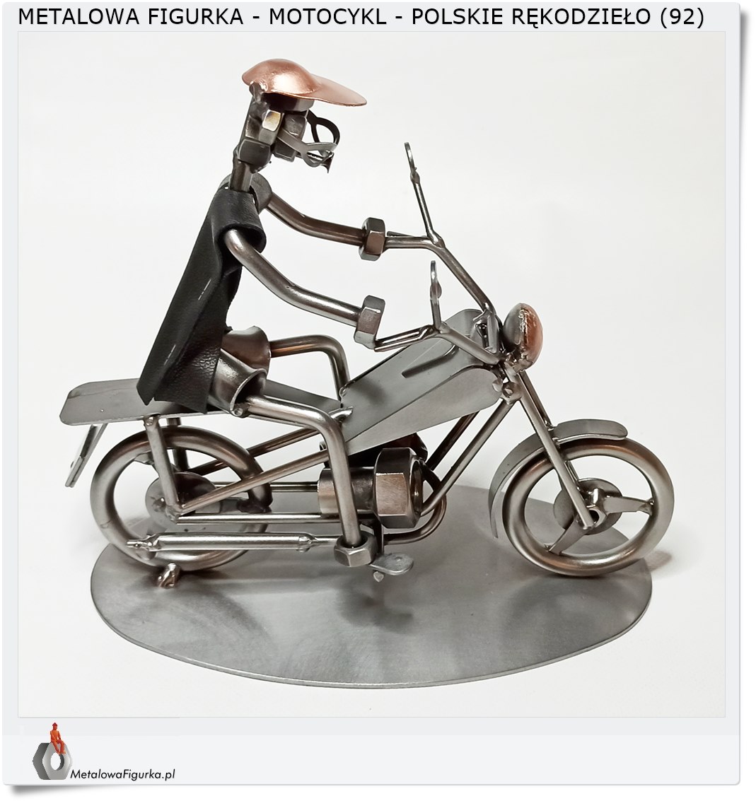 Motocykl metalowa figurka Rękodzieło