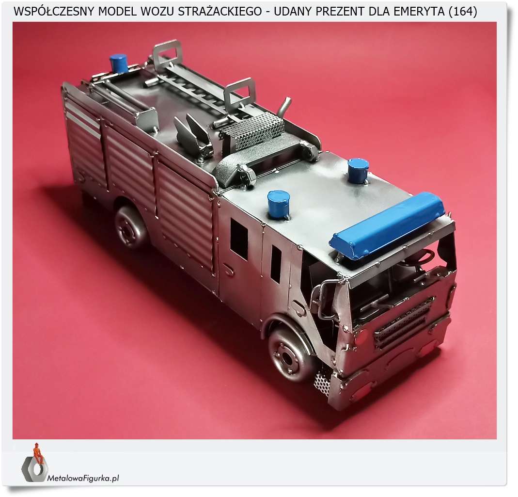 Metaloplastyka model wozu strażackiego