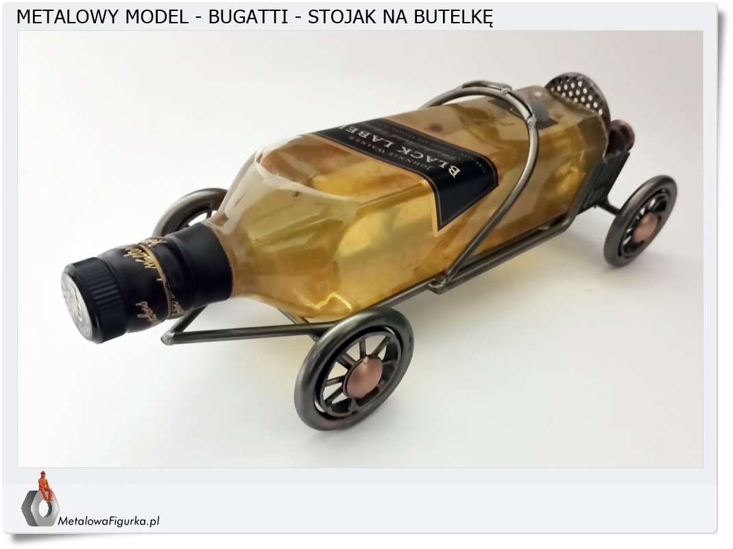 Metalowy Stojak na wino Bugatti 