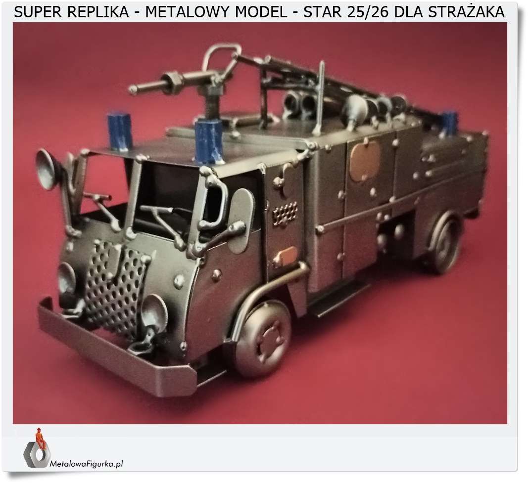 Model straży pożarnej STAR 26 z Grawerem