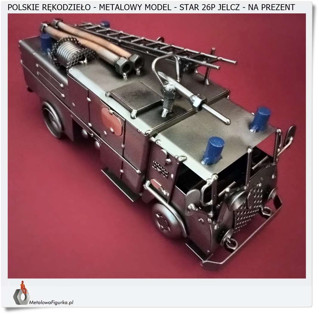 Wóz strażacki z metaloplastyki
