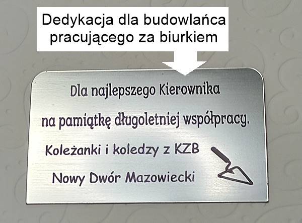 Dobra propozycja na udany prezent Prezent dla kierownika budowy