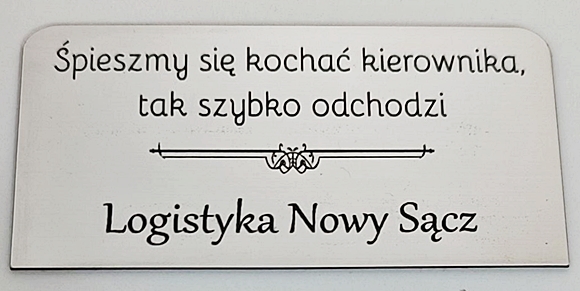 Grawer na twoje 偶yczenia Pomys艂 na grawer dla odchodz膮cego kierownika
