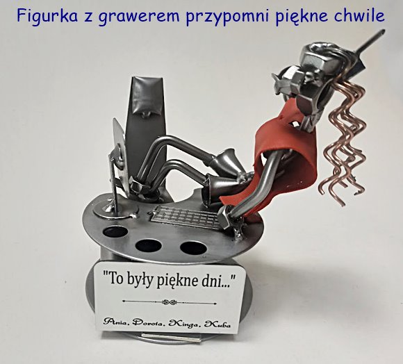 Sam dopasuj grawer do koleżanki Figurka z metalu na zamówienie