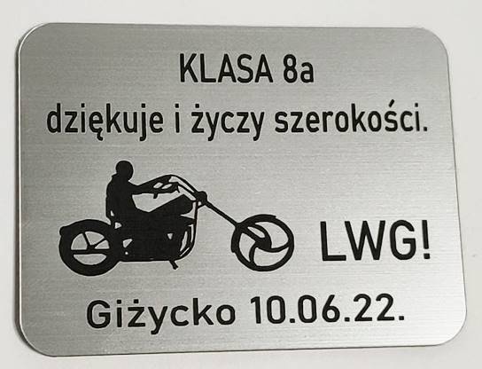 LWG - Lewa W Górę Stojak na whisky z grawerem dla nauczyciela