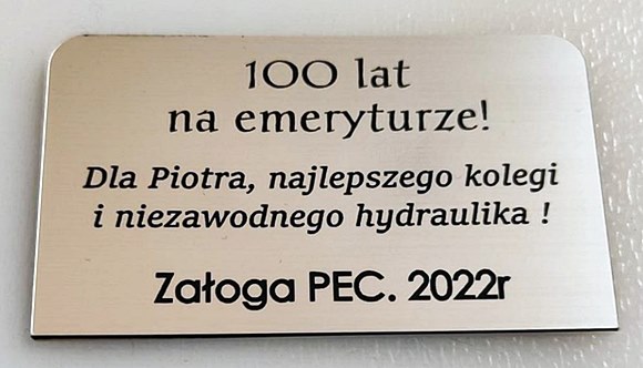 Sprawdź nasz BLOG z pomysłami Pomysł na grawer dla emeryta hydraulika