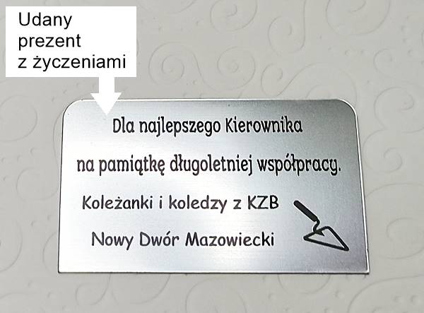 Figurka z grawerem na 偶yczenie figurka na prezent dla budowla艅ca