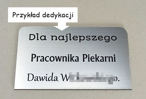 Grawer jest pomysłem na udany prezent Metalowa figurka na prezent dla piekarza
