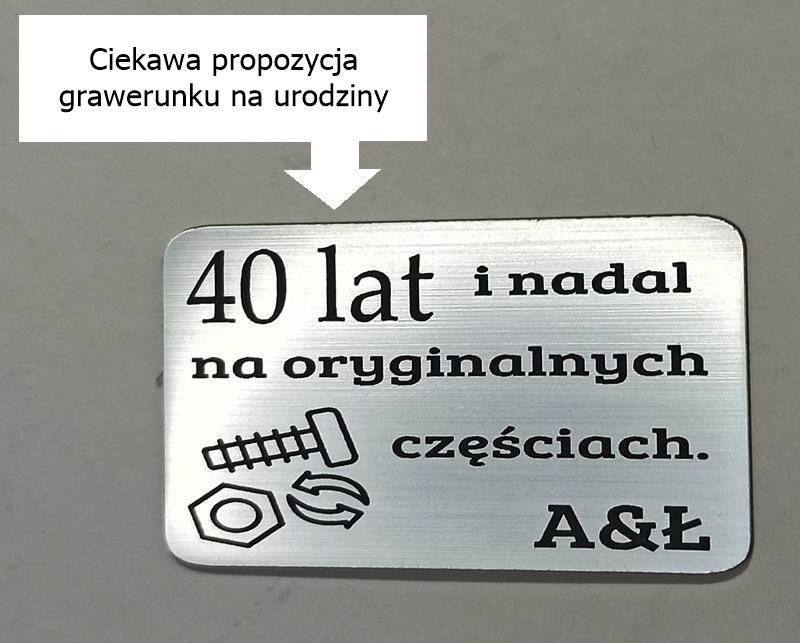 prezent dla mechanika metaloplastyka figurka na prezent z grawerem