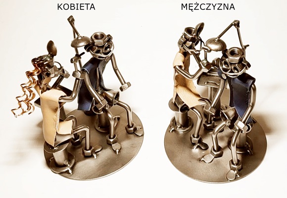 Ozdobne figurki z metaloplastyki na prezent