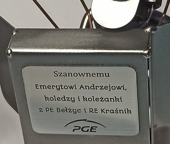 prezent dla pracownika energetyki Metaloplastyka metalowe figurki zawody na prezent